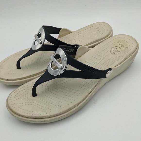 CROCS Shoes - Crocs Sarah Wedge Sandals